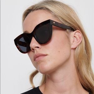 Le Specs Air Heart Cat-Eye Sunglasses Tortoise
